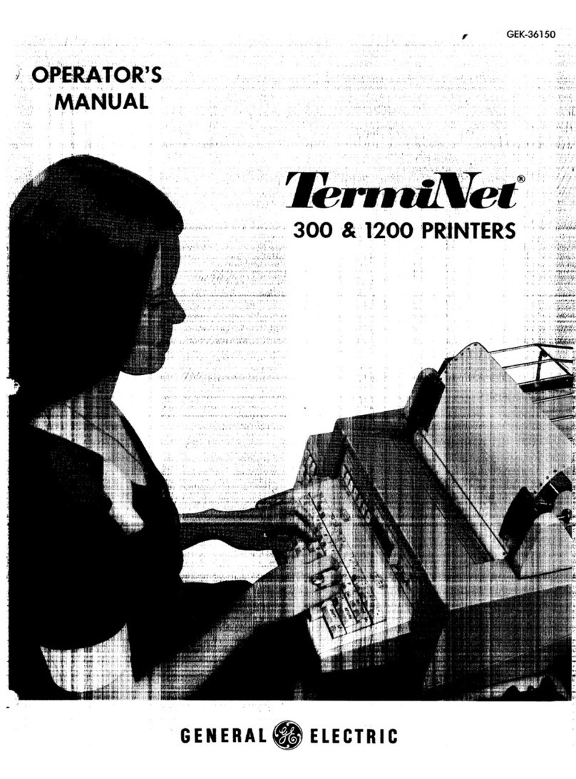 GE GEK-36150 terminet 1200 User manual