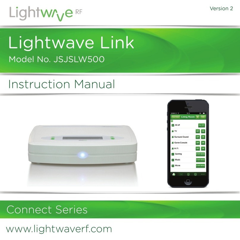 Lightwave Link JSJSLW500 instruction manual Lightwave Link JSJSLW500 instruction manual