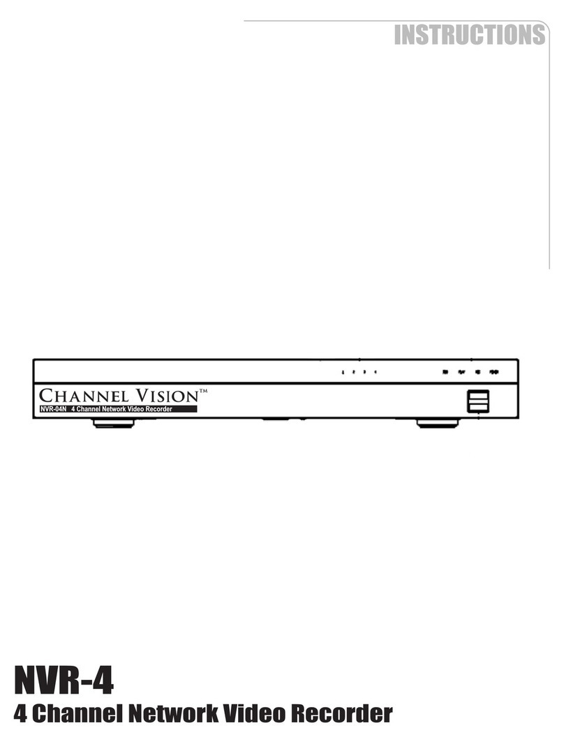 Channel Vision NVR-4 Instructions for use