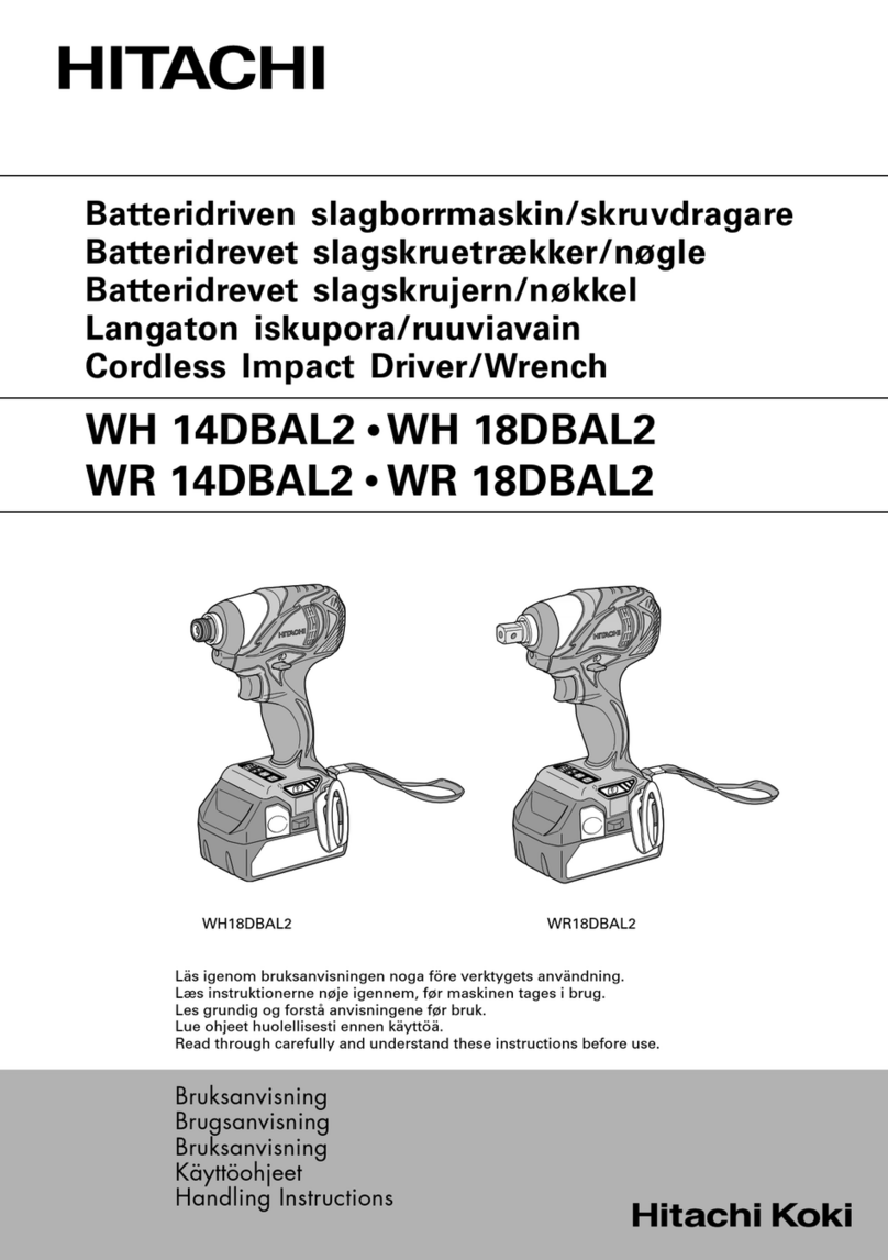 Hitachi WR 14DBAL2 User manual