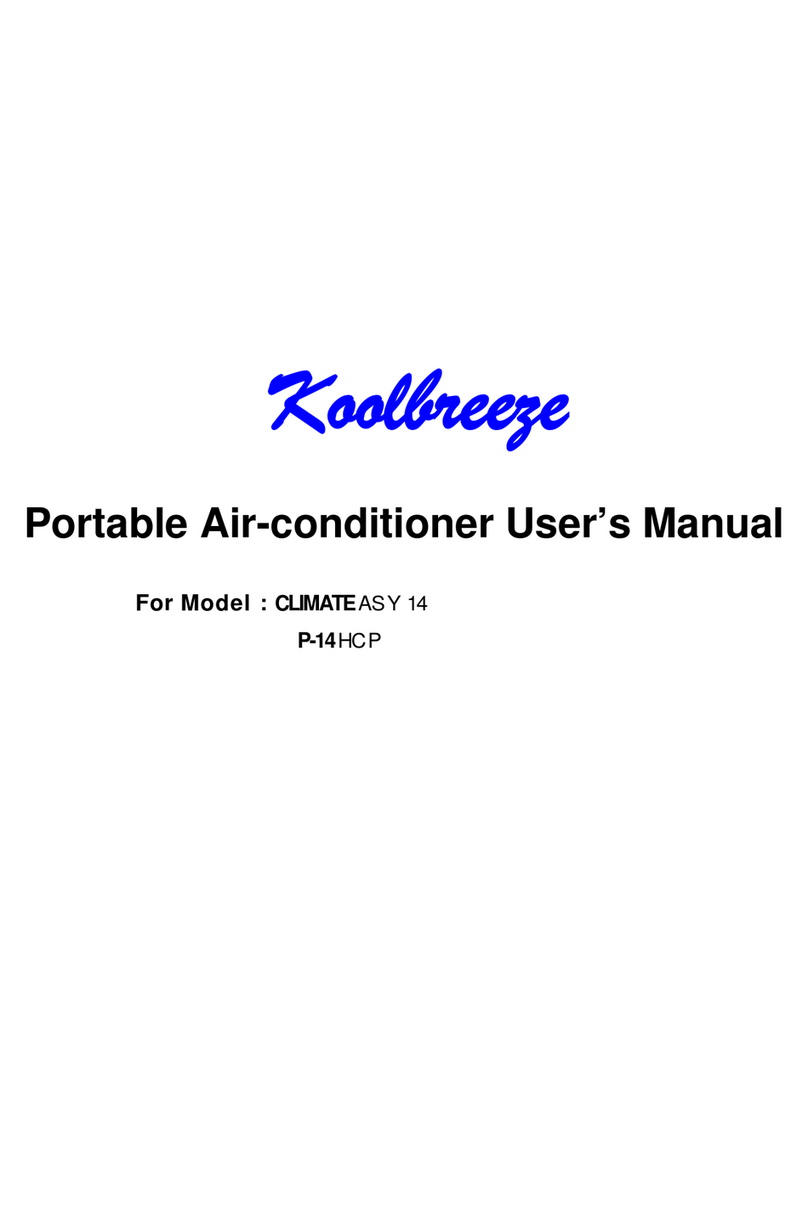 Koolbreeze CLIMATEASY 14 P-14HCP User manual
