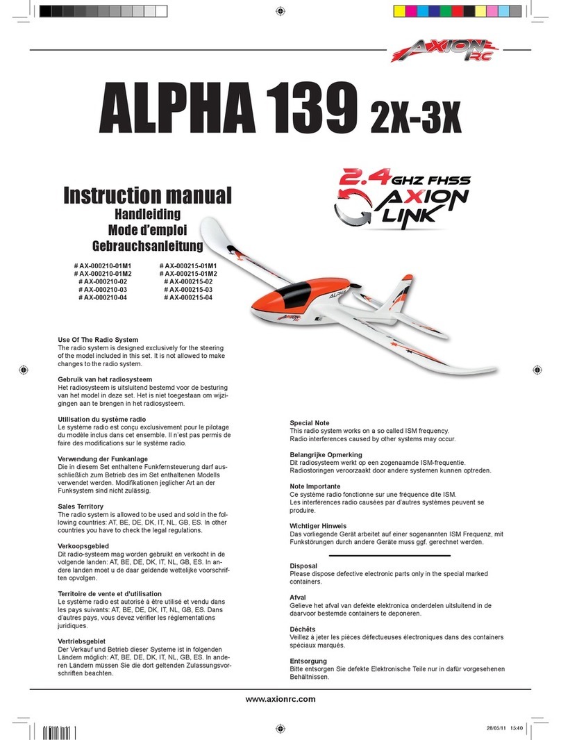 Axion ALPHA 139 2X User manual
