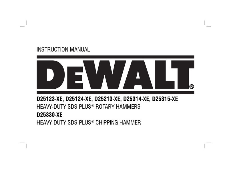 DeWalt HEAVY-DUTY SDS PLUS D25123-XE User manual