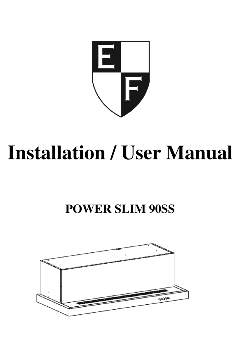 EF POWER SLIM 90SS Installation and user manual