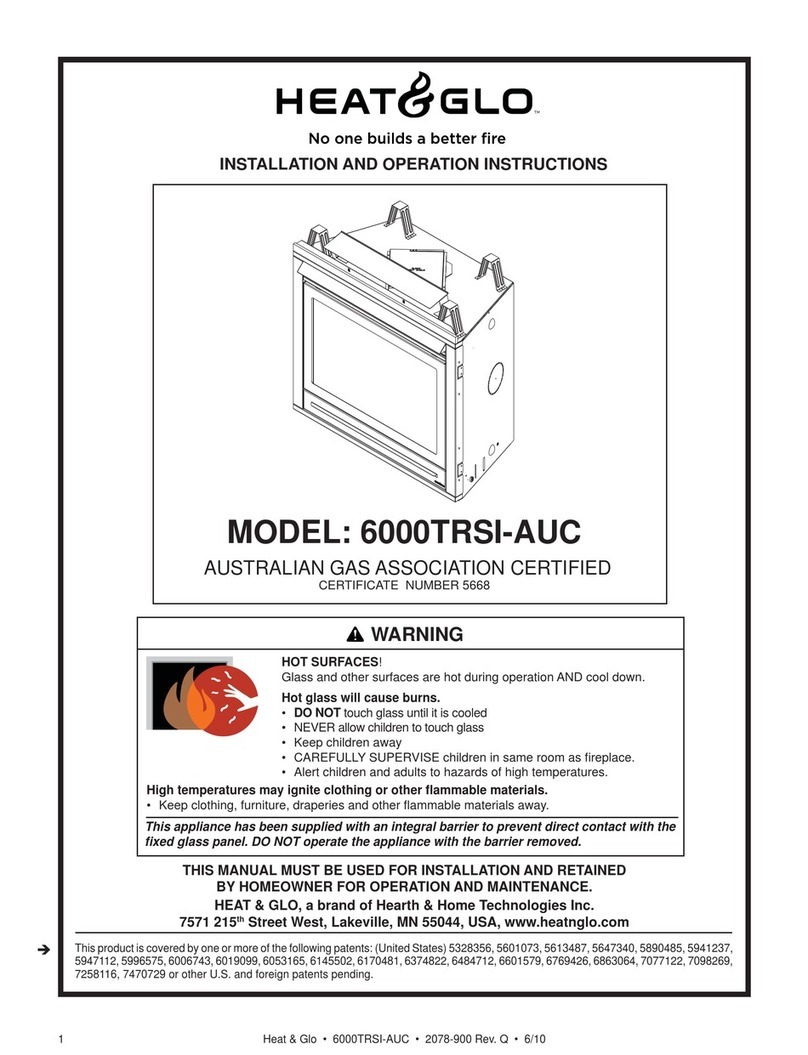 Heat & Glo 6000TRSI-AUC User manual