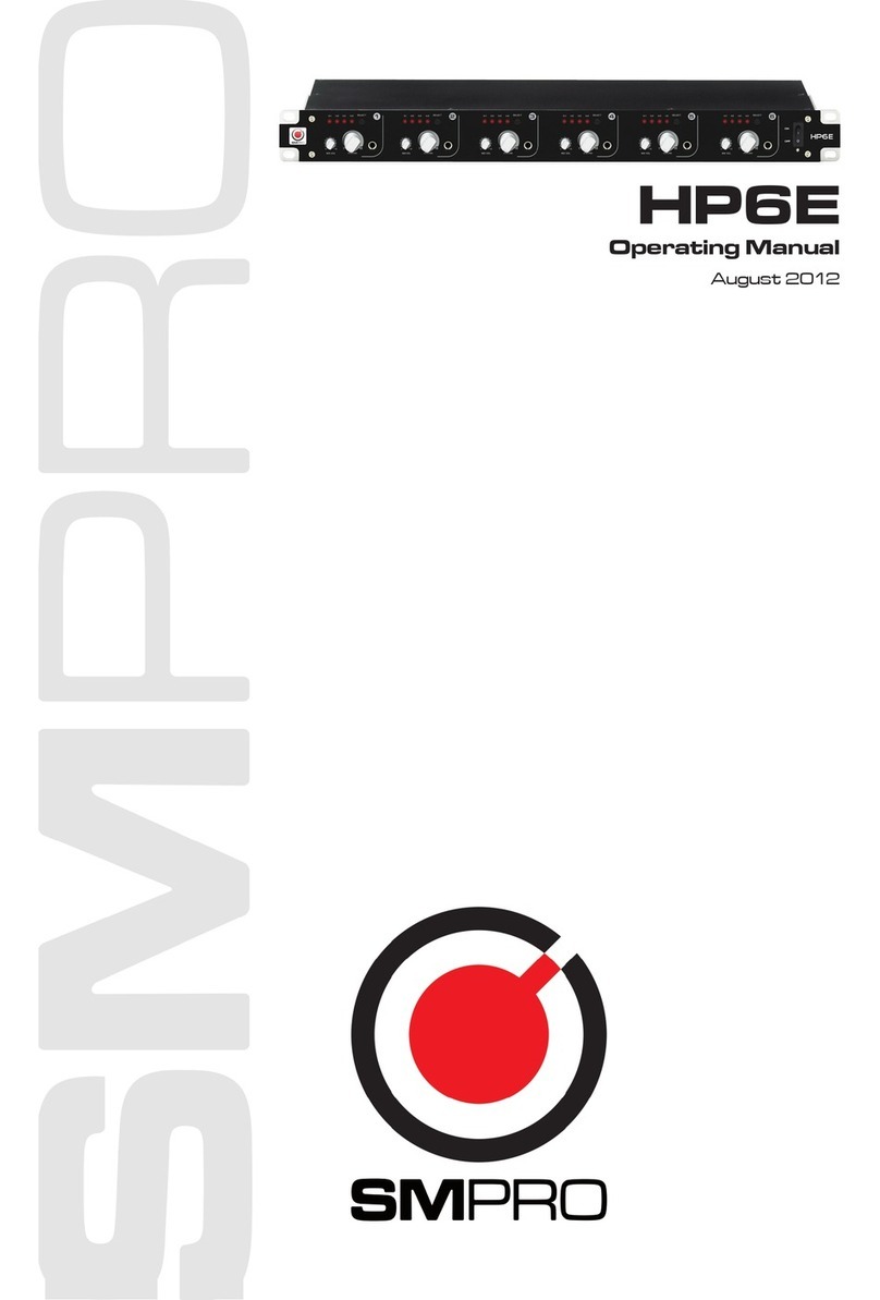 SM Pro HP6E operating manual