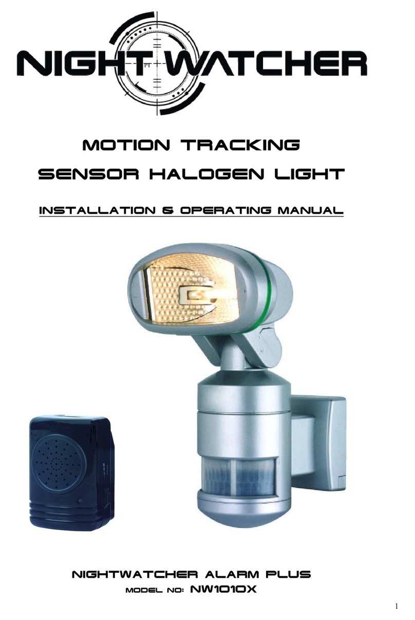 Night Watcher nw1010X Installation & operating manual