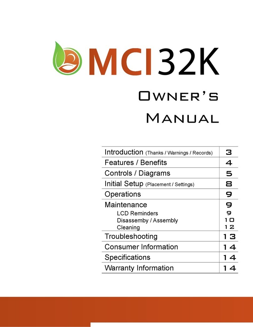 Best Living Systems MCI32K owner's manual