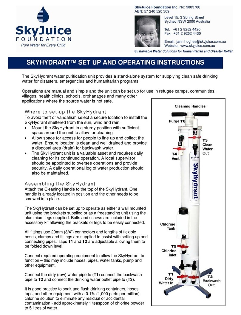 SkyJuice SkyHydrant Set up and operating instructions