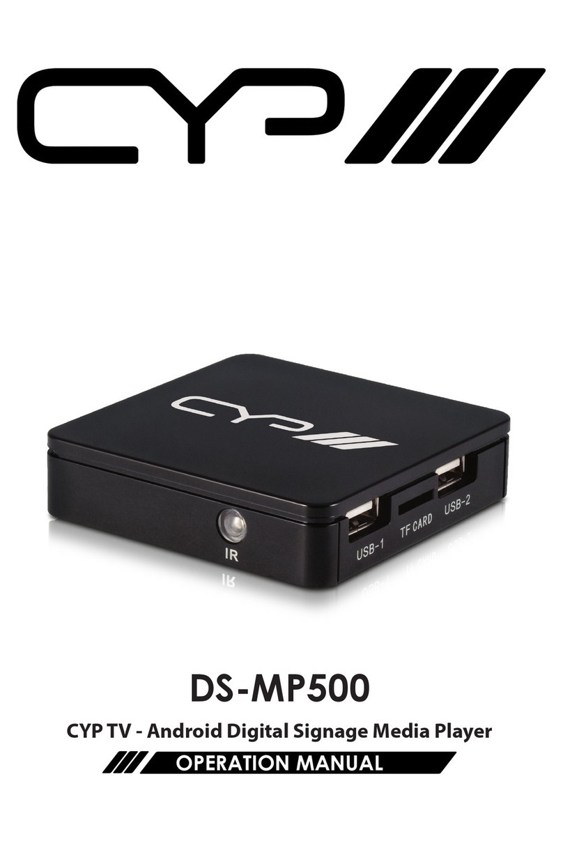 CYP DS-MP500 User manual