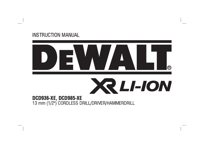 DeWalt DCD936-XE instruction manual
