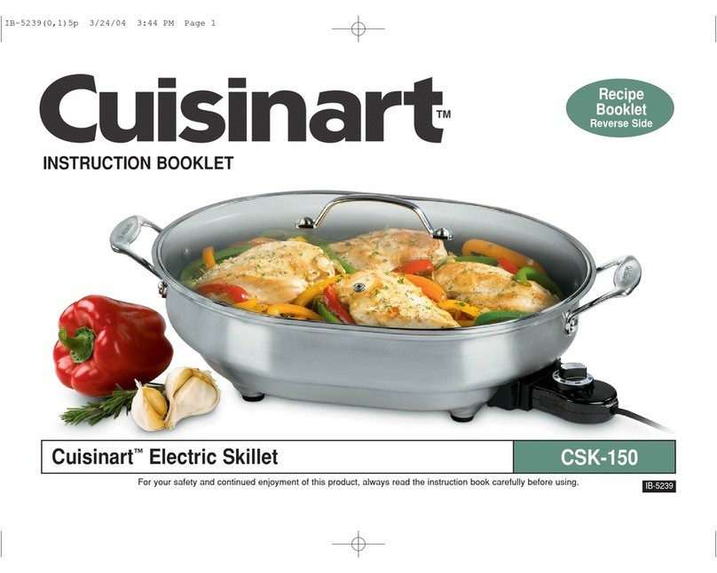 Cuisinart CSK-150 - Nonstick Oval Electric Skillet User manual