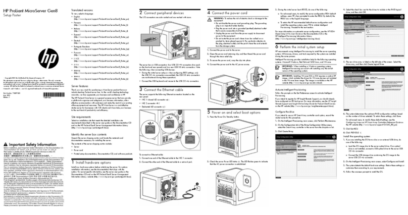 HP ProLiant MicroServer Gen8 How to use