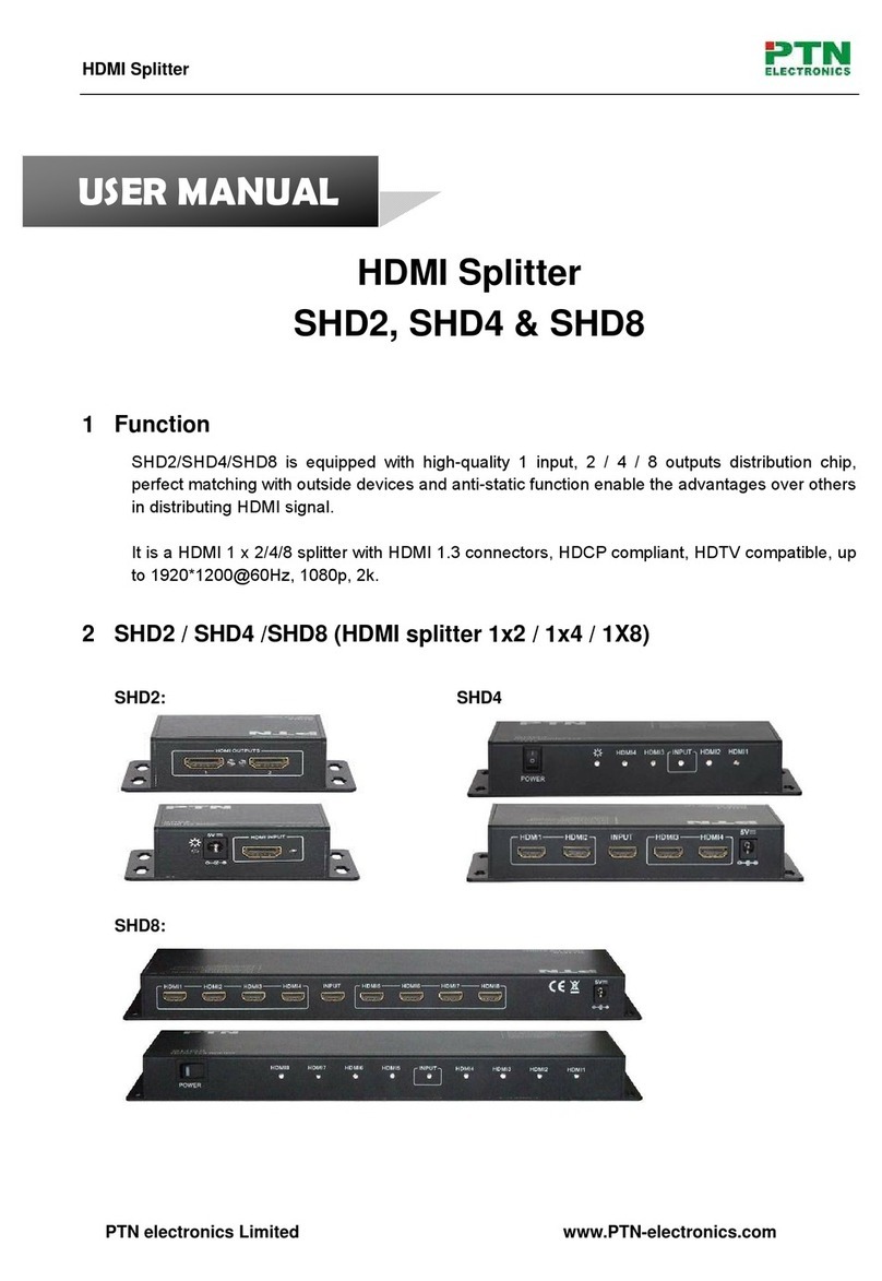PTN SHD2 User manual