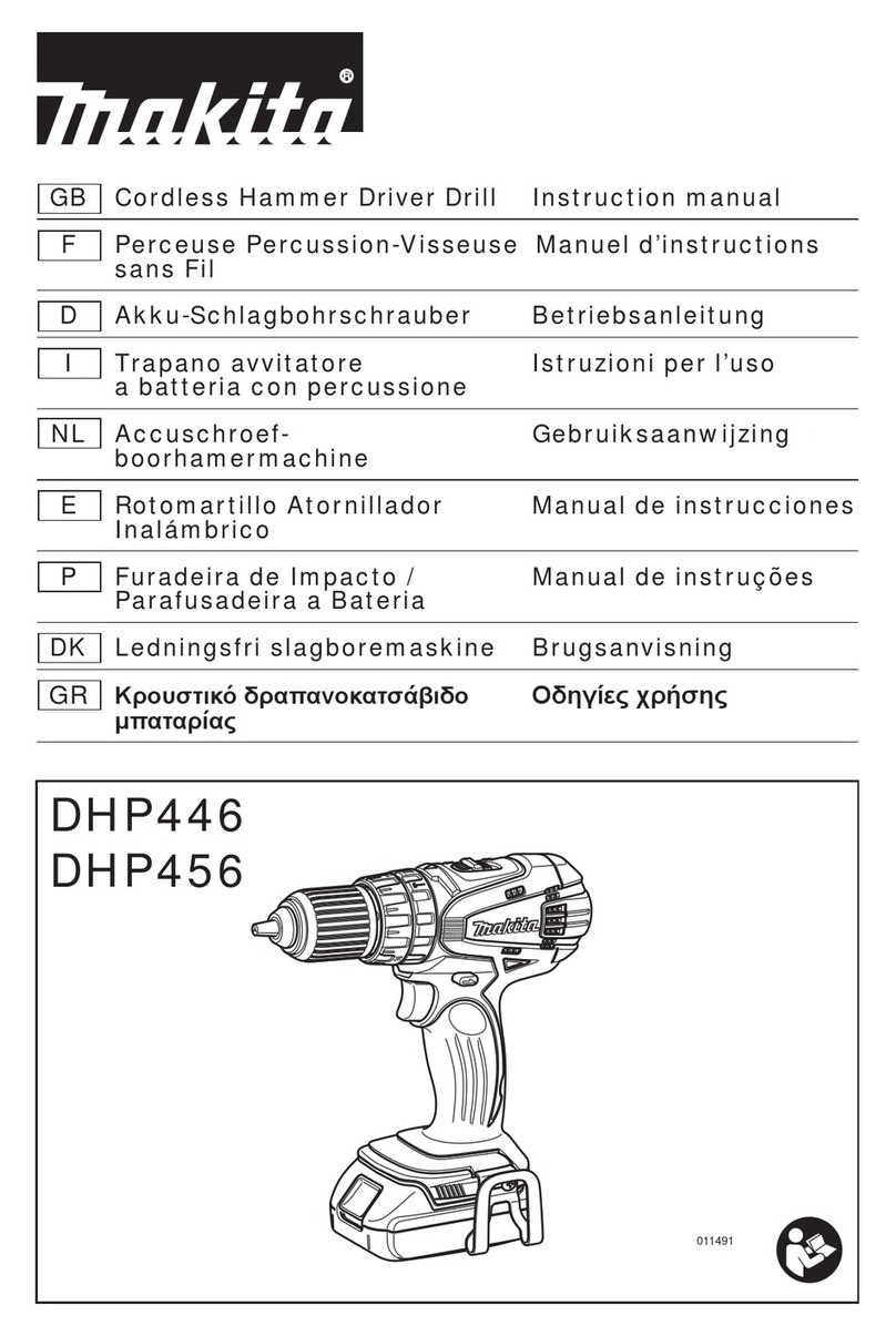 Makita DHP446 User manual