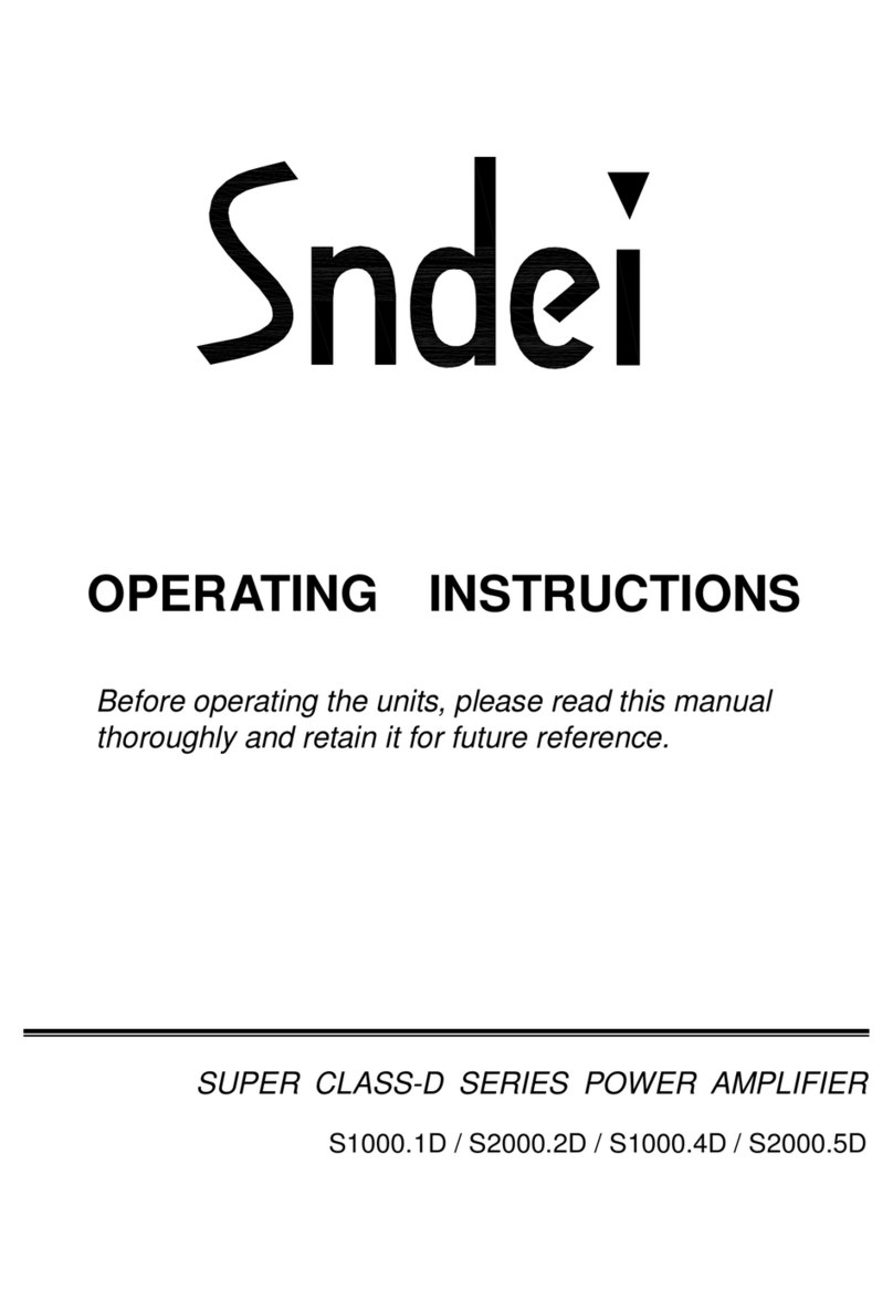 Sndei S1000.1D operating instructions