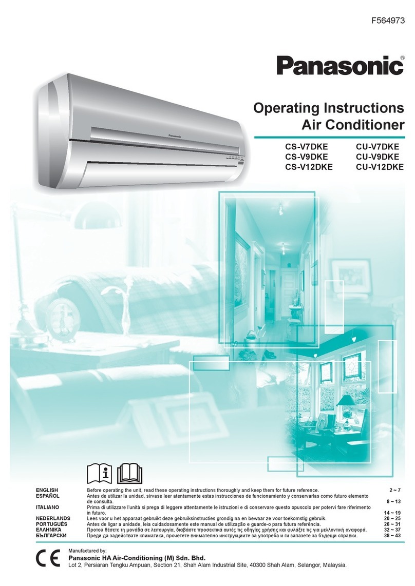 Panasonic CS-V7DKE User manual