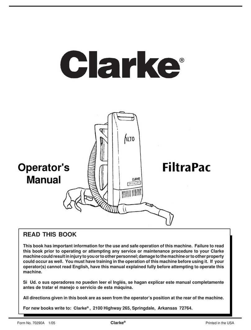 Clarke Filtra-Pac 02150A Operator's manual