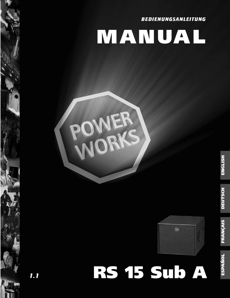 Power works RS 15 A SUB user manual