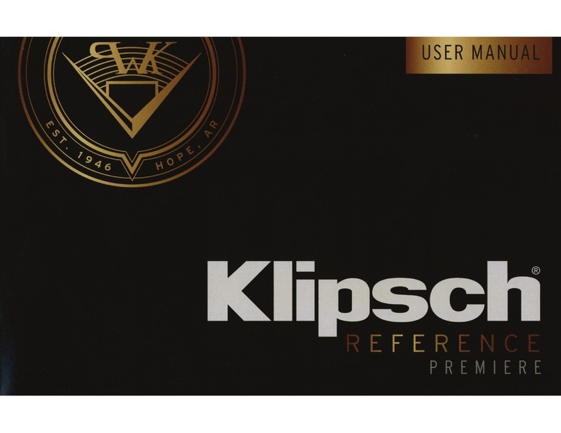 Klipsch RP-160M user manual