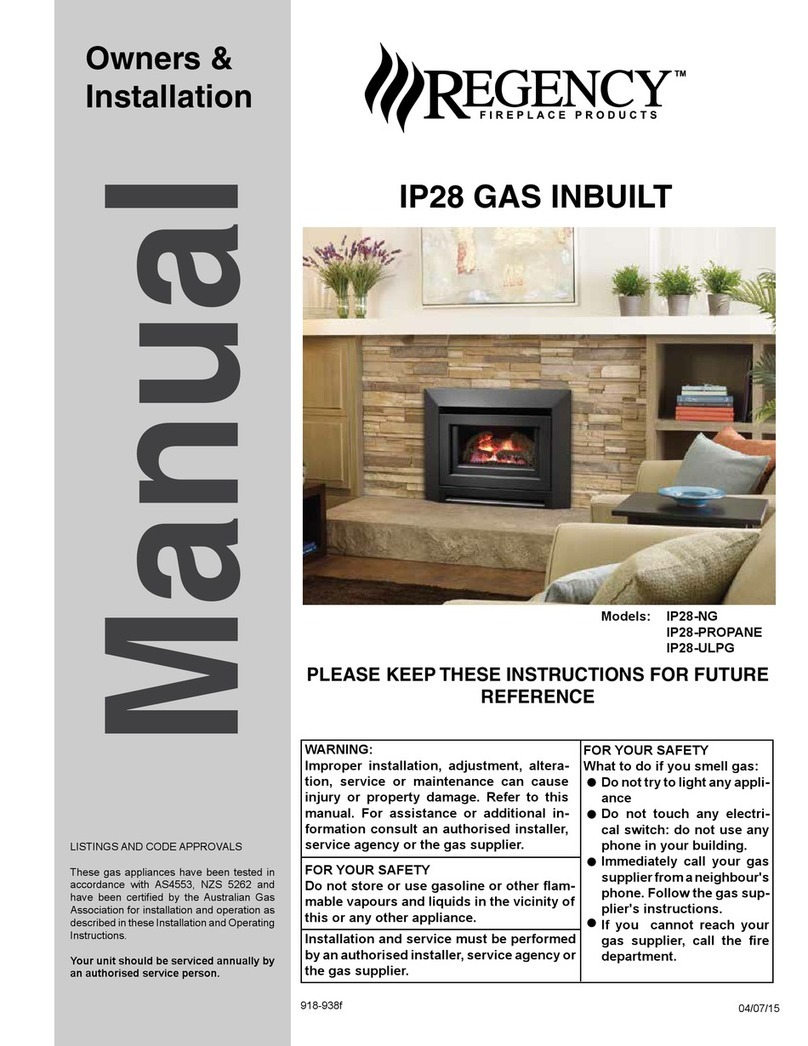 Regency IP28-PROPANE Owners & installation