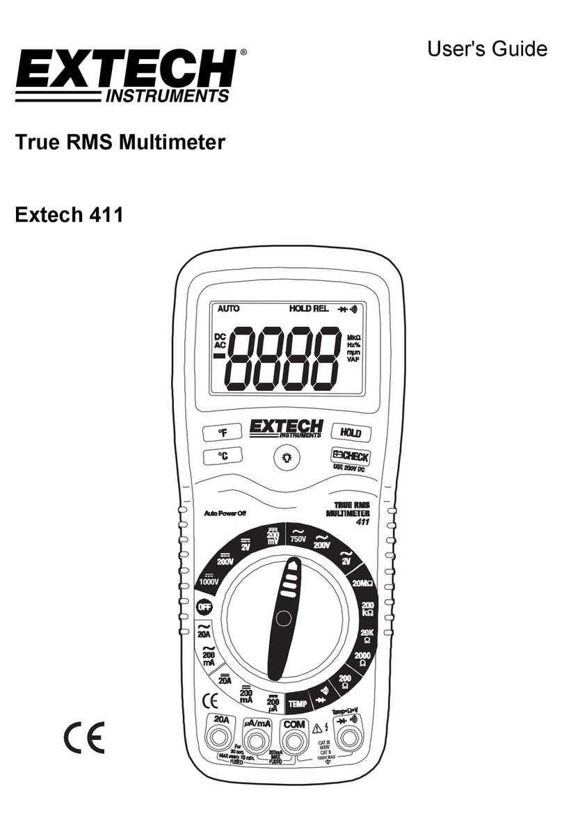 Extech Instruments 411 User manual