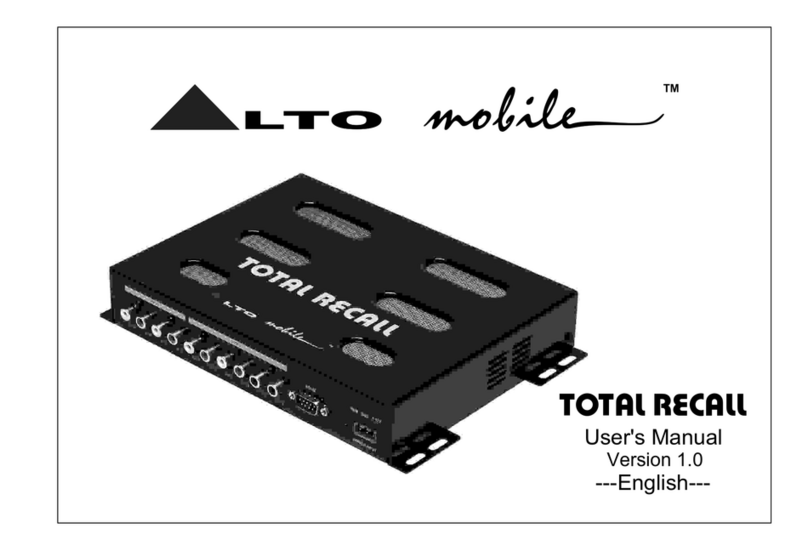 Alto Total recall user manual