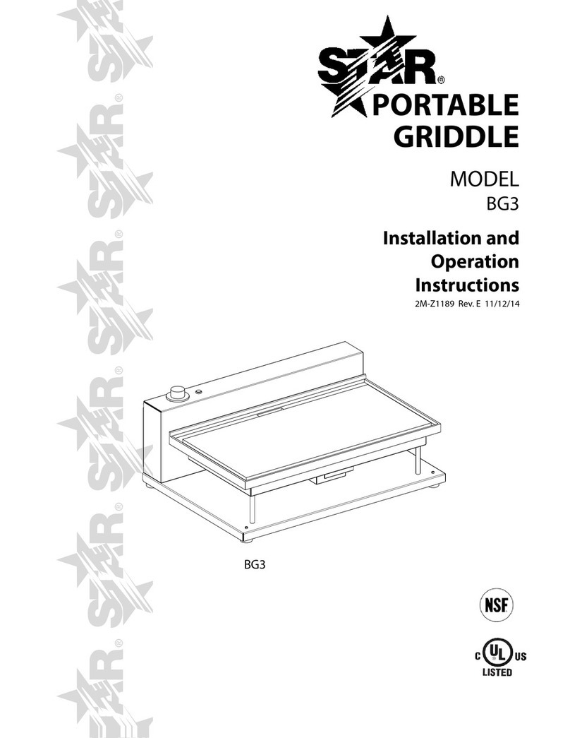 Star BG3 Installation and operation instructions