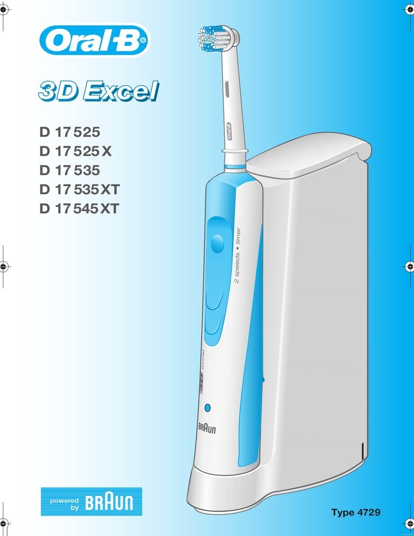 Oral-B 3D Excel D 17 525 user guide