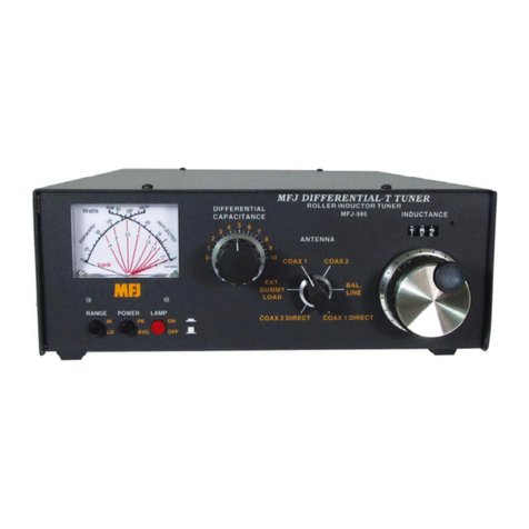 MFJ Differential-T Tuner -986 User manual
