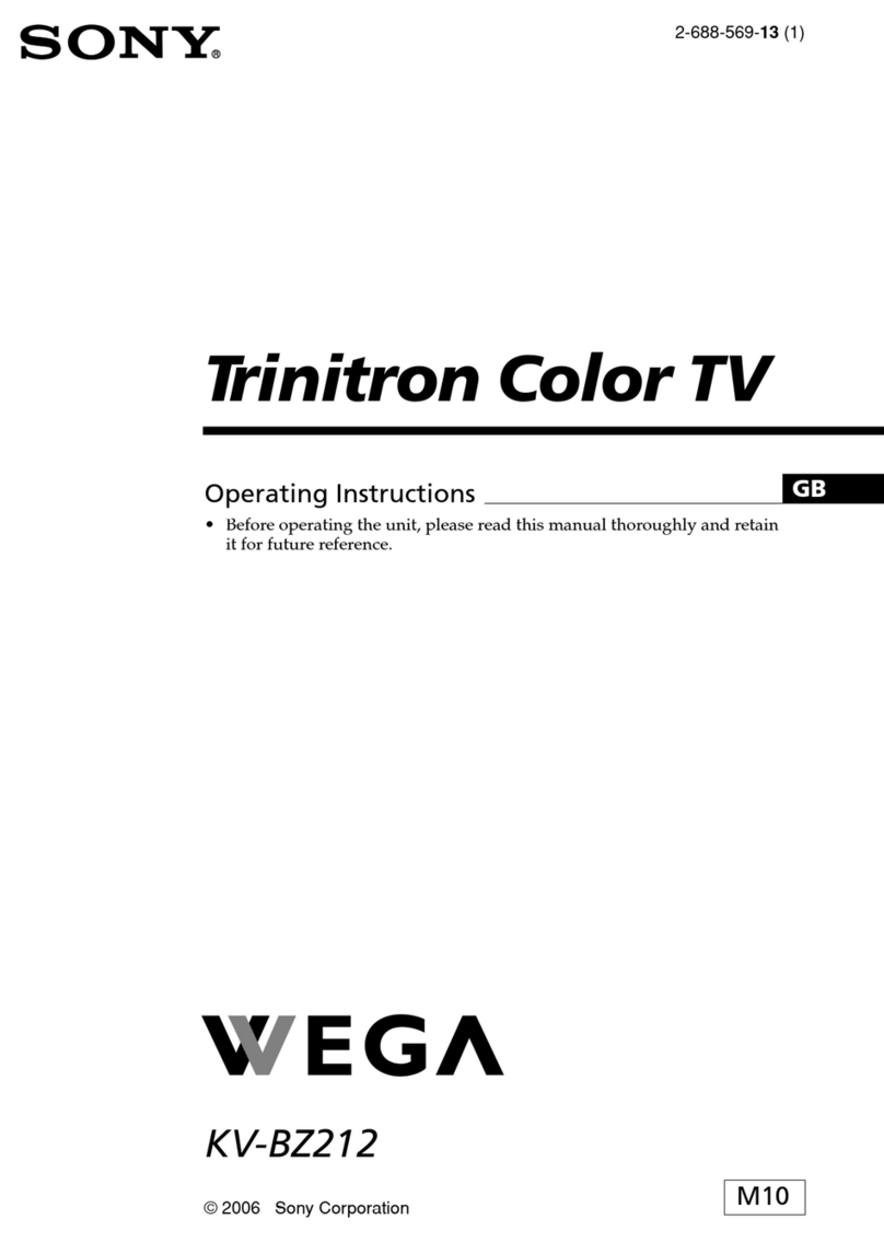 Sony KV-BZ212 User manual