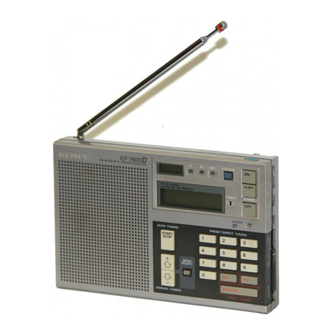 Sony ICF-7600D operating instructions