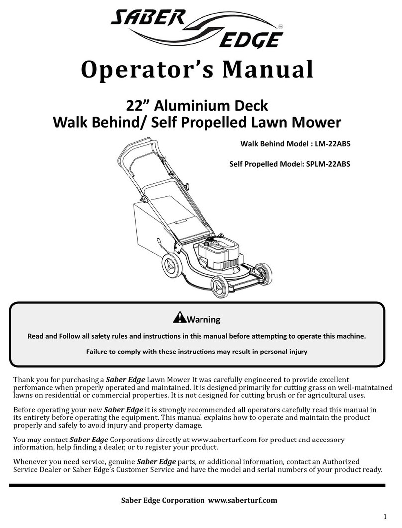 Saber Edge LM-22ABS Operator's manual