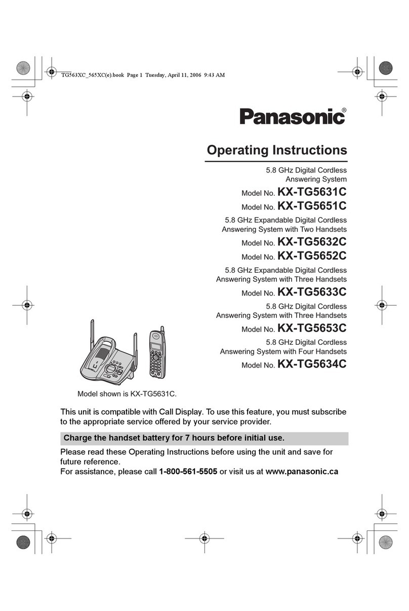 Panasonic KX-TG5631C User manual