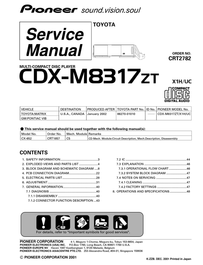 Pioneer CDX-M8317ZT X1H/UC Service manual
