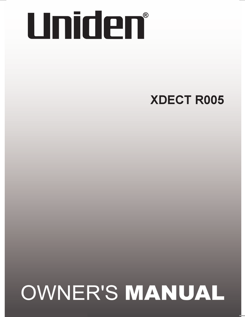 Uniden XDECT R005 owner's manual