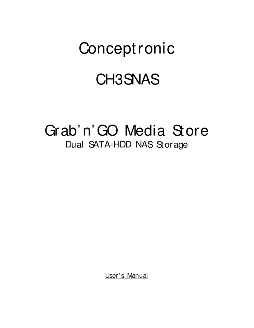 Conceptronic CH3SNAS Grab'n'GO Media Store user manual Conceptronic CH3SNAS Grab'n'GO Media Store user manual