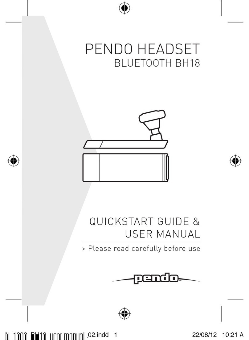 Pendo BH18 Quick start guide & user manual