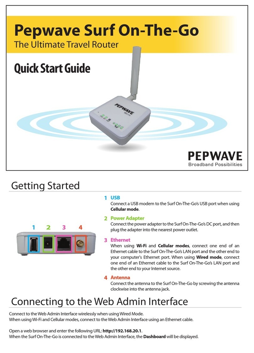 Pepwave Surf On-The-Go quick start guide