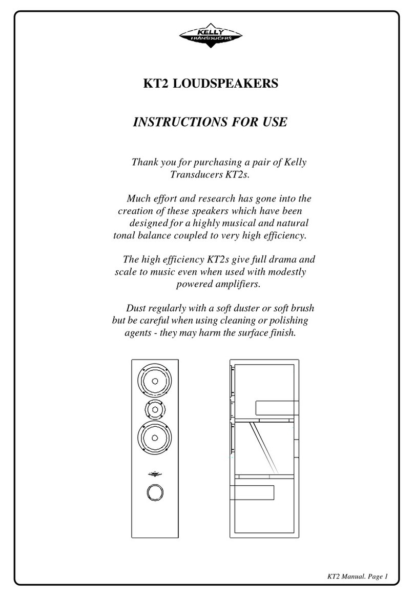 Kelly Transducers KT2 Instructions for use