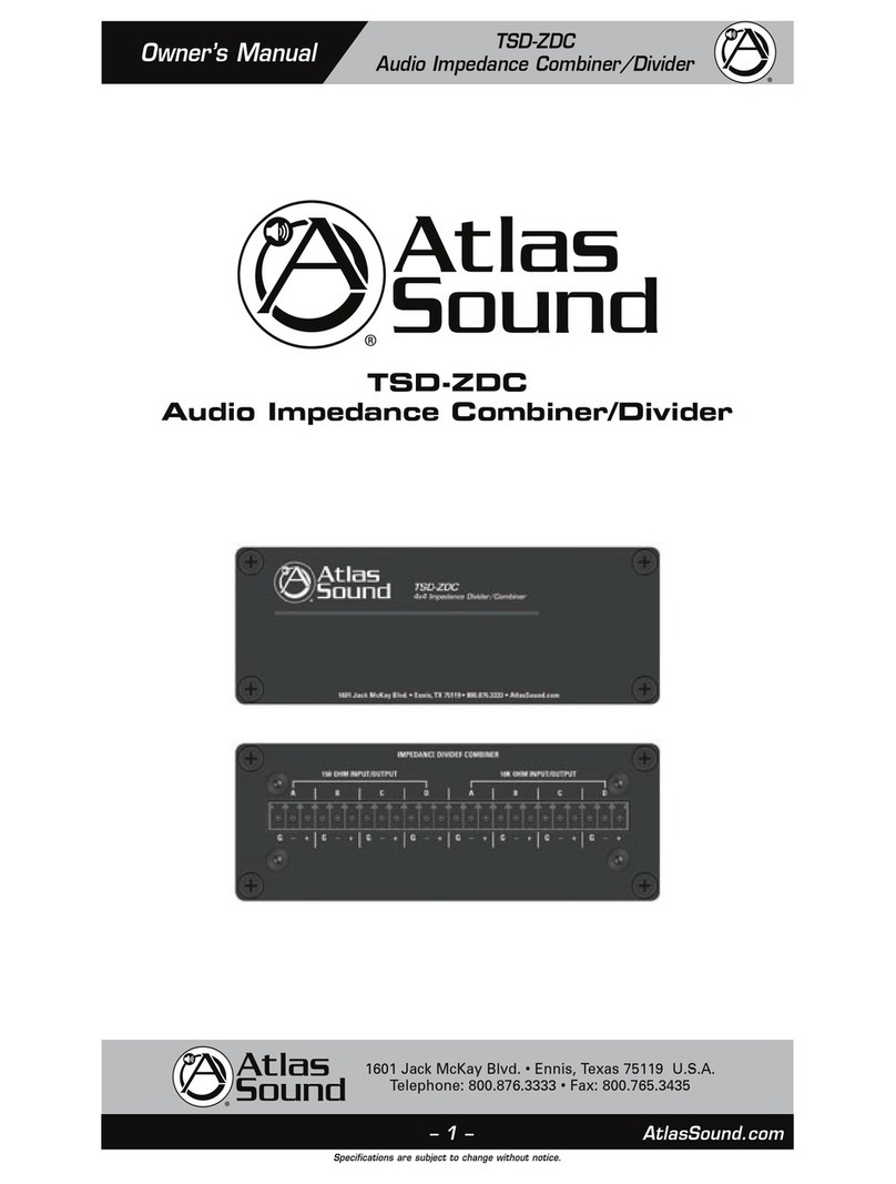 Atlas TSD-ZDC owner's manual Atlas TSD-ZDC owner's manual
