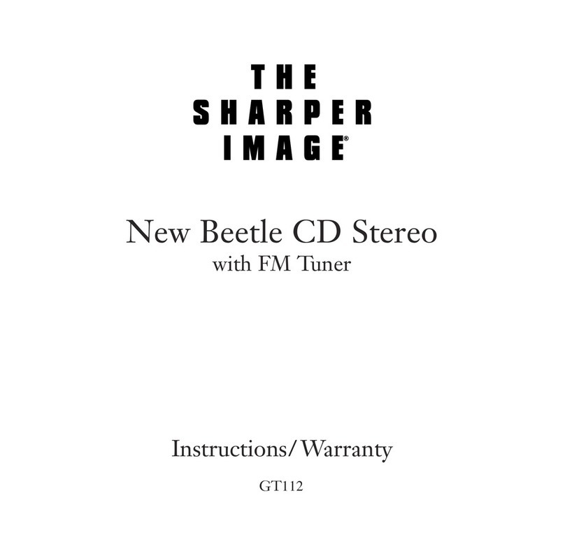 Sharper Image GT112 Instructions for use