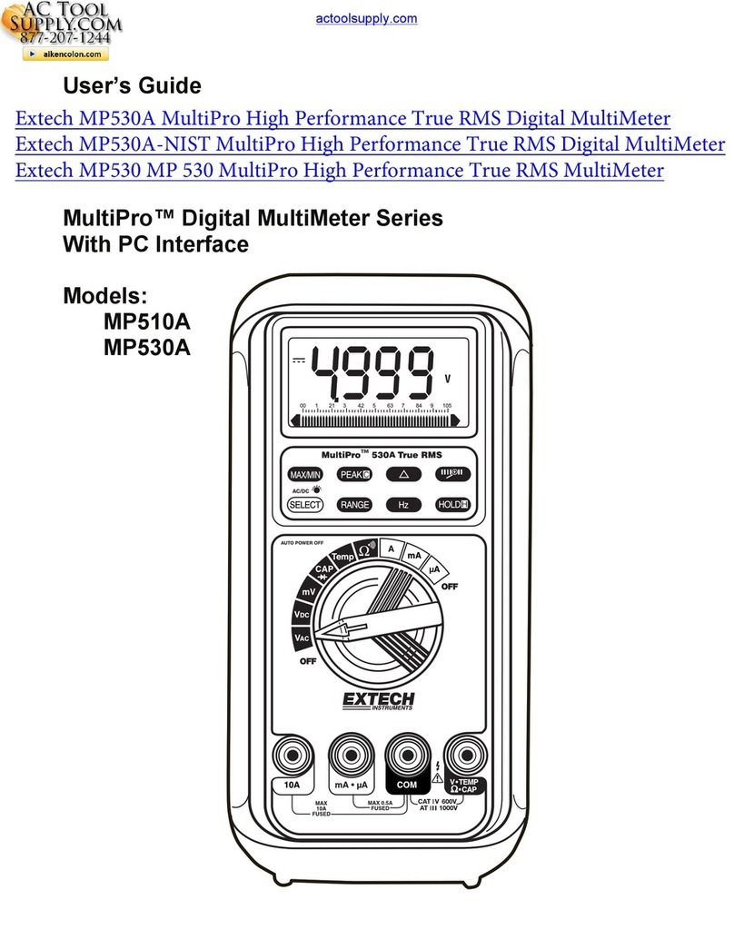 Extech Instruments MP510A User manual