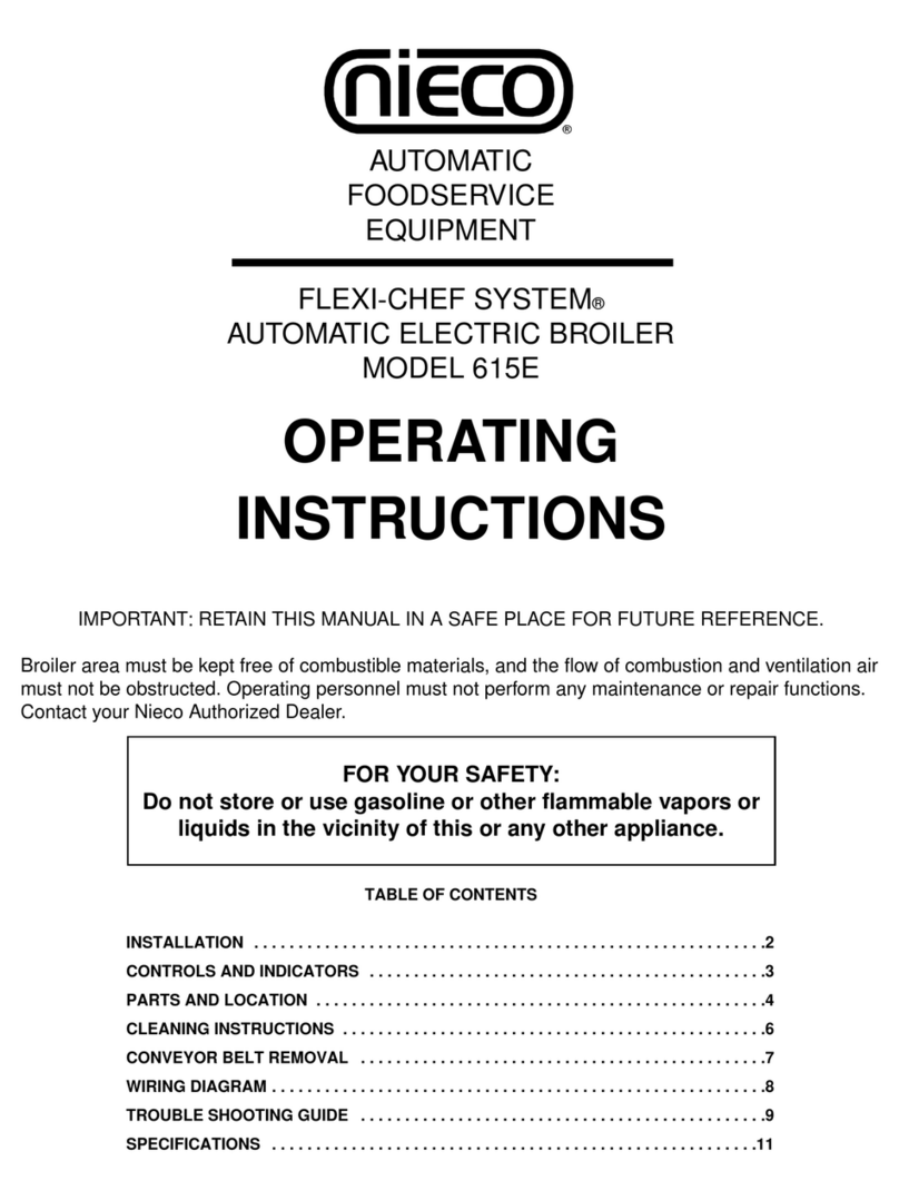 Nieco Flexi-Chef System 615E operating instructions