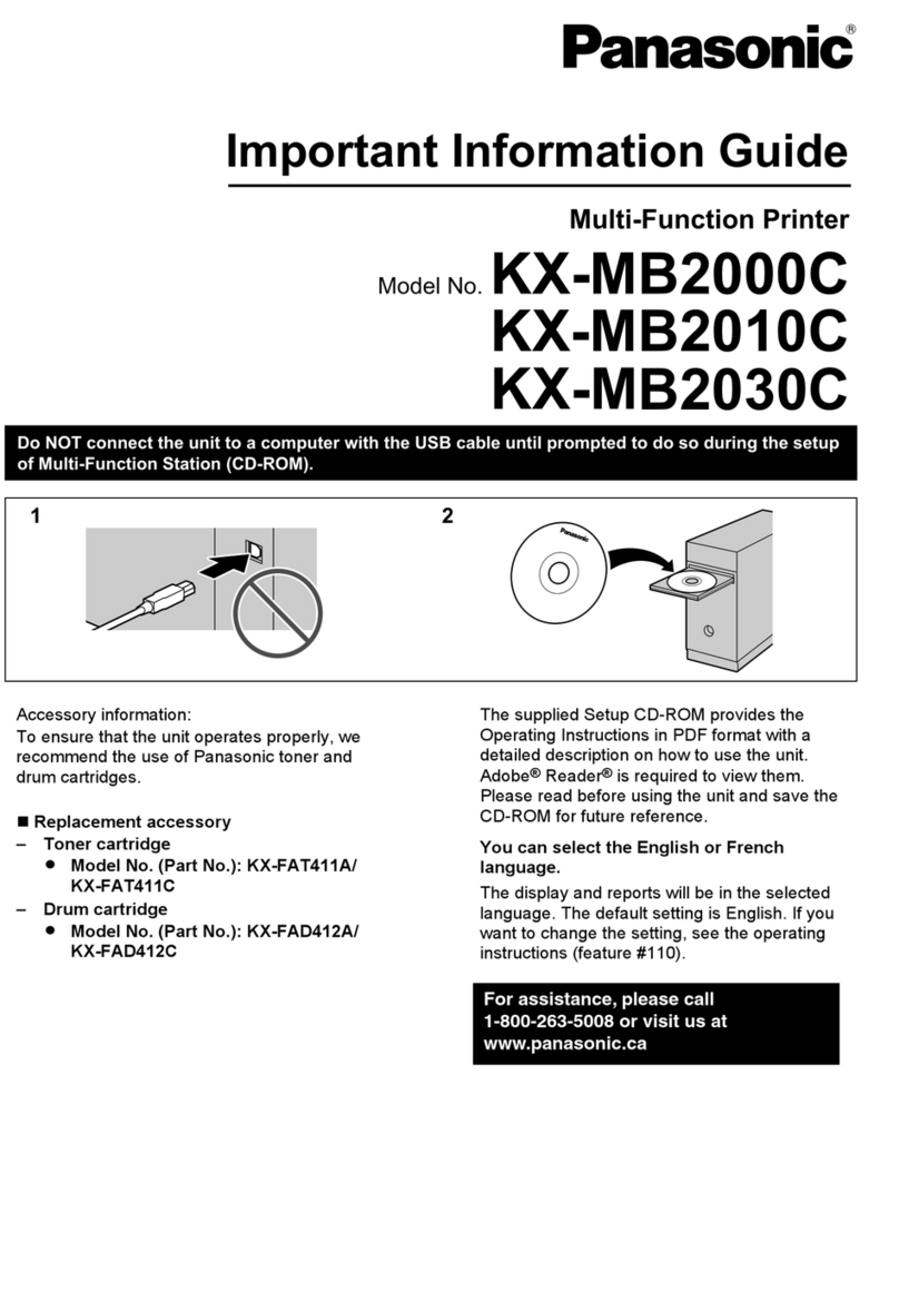 Panasonic KX-MB2000C Operating manual