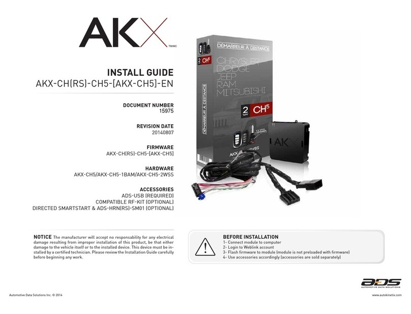 AKX AKX-CH5 installation guide