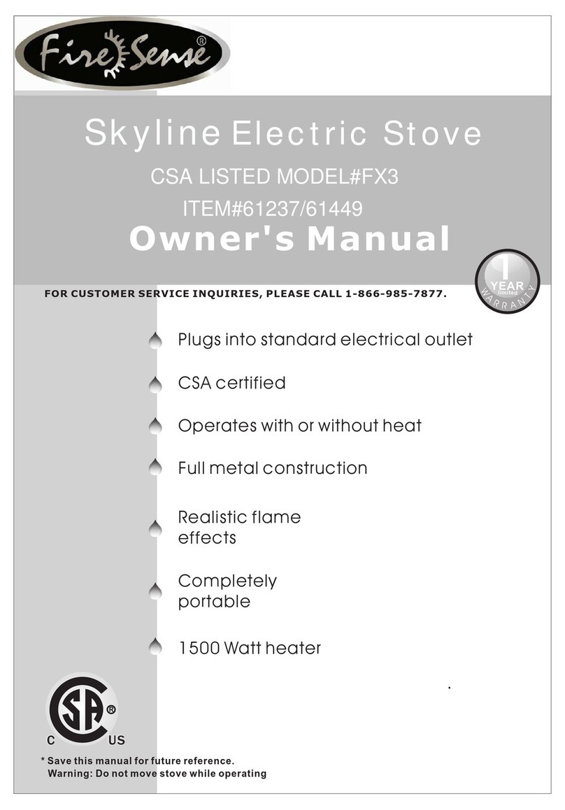Firesense Skyline 61237 owner's manual