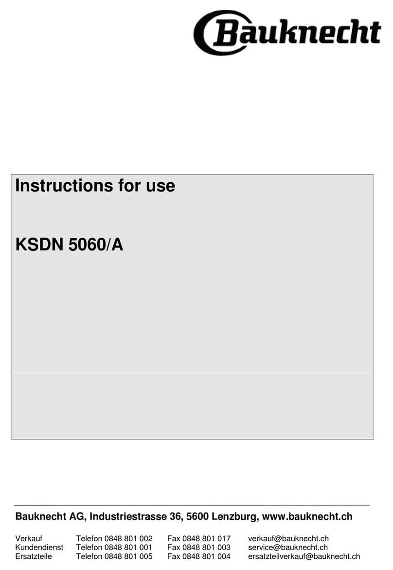 Bauknecht KSDN 5060 Instructions for use