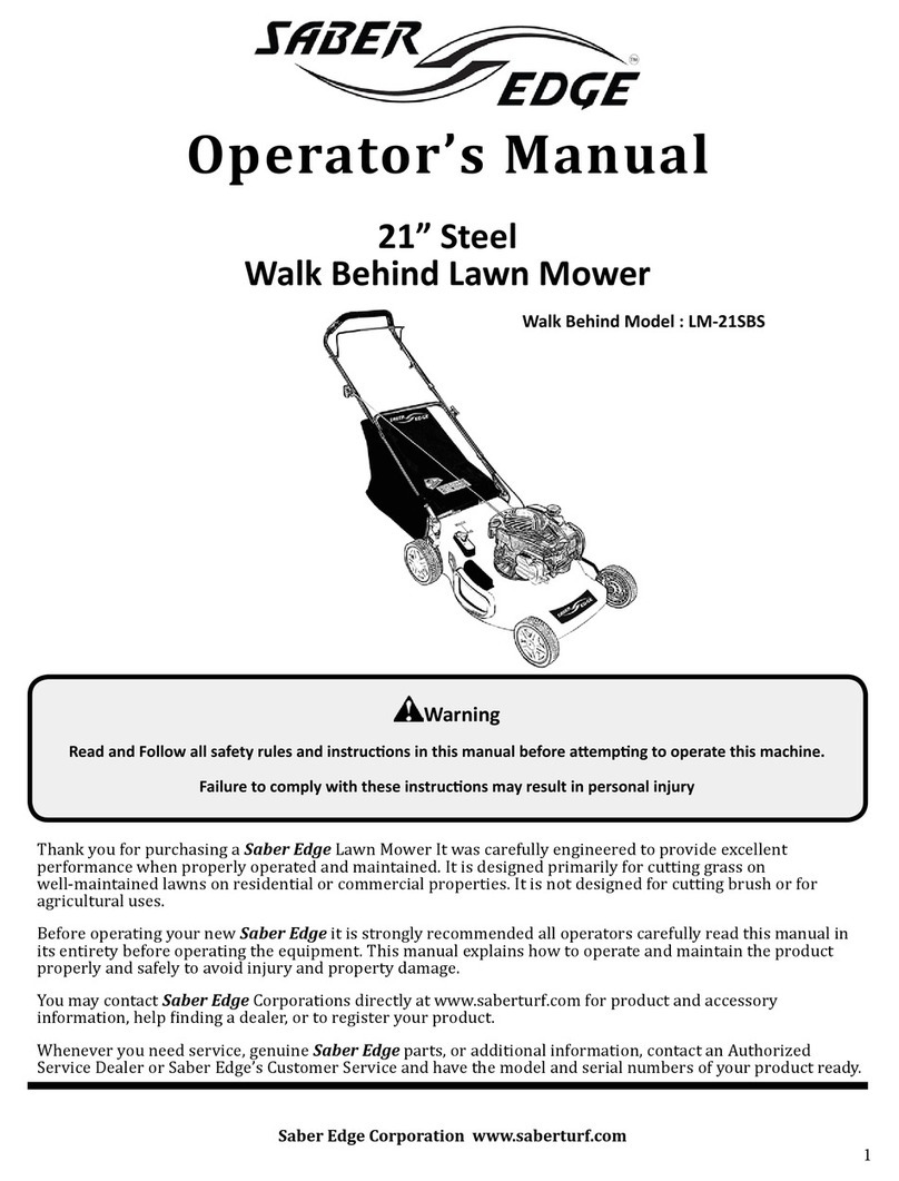 Saber Edge LM-21SBS Operator's manual