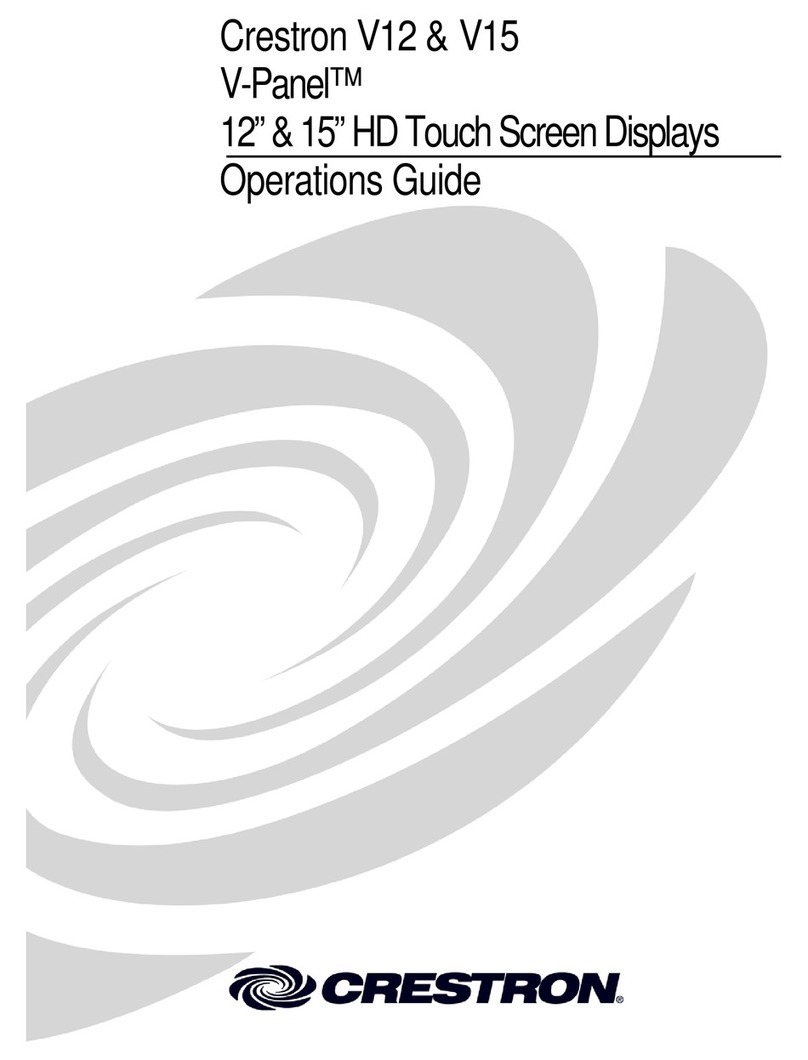 Crestron V12 Operation guide